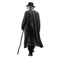 Senior Gentleman im klassisch schwarz Kleid png