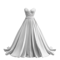 A Wedding dress on a transparent background png