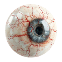 An eye with a cracked eye on a transparent background png