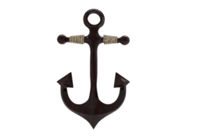 3d anchor on transparent background png