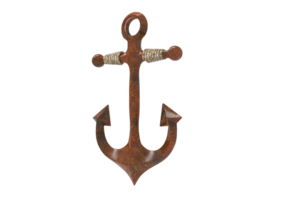 3d anchor on transparent background png