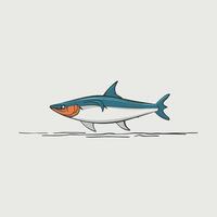 Anchovy fish. illustration cartoon flat icon isolated on white background. vector