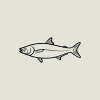 anchoa pez. ilustración dibujos animados plano icono aislado en blanco antecedentes. vector