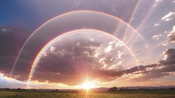 A moment of awe and wonder as the sky is painted with a stunning display of circumhorizontal arcs video