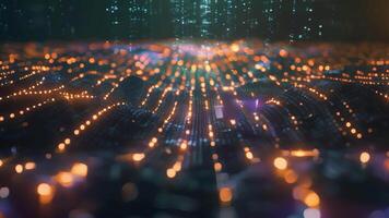 A visualization of a realtime simulation running on a powerful neuroinspired computing system demonstrating its ability to process vast amounts of data. video