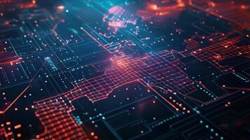 A map of a country highlighting areas where neural tech has been implemented in governing processes showing how it has improved efficiency and outcomes for citizens. video