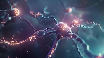 en progression av bilder som visar de regeneration av skadad nerv celler highlighting de otrolig potential av regenerativ medicin. video