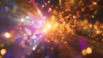 A vividly bright explosion the result of photons being released from the nucleus of an atom during nuclear fusion video
