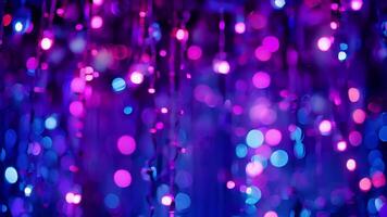 A dazzling combination of electric blue and vibrant purple lights evoking a sense of unity and harmony video
