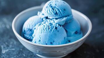 A bowl of blue moon ice cream representing the mystery and rarity of the electroweak force video