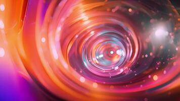 The colors of the quarks seem to blend and swirl together as the proton and neutron collide creating a visually captivating effect video