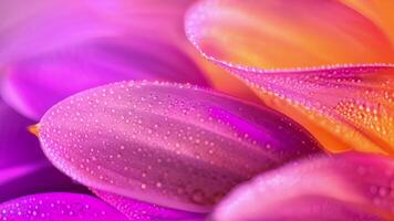 Close Up of Flower With Water Droplets video