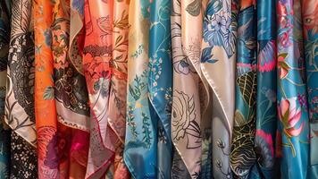 As if plucked from a dream these silk scarves add a touch of fantasy to the collections display video