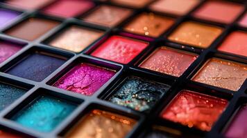 A dazzling array of highend makeup palettes each offering a range of luxurious shades to create any desired look video