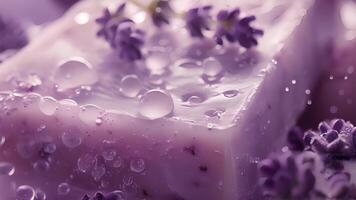 A soothing lavenderscented soap perfect for a relaxing bath after a long day video