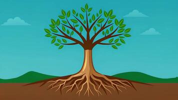 A tree with roots firmly planted in the ground representing a solid financial plan able to weather any economic storm. video