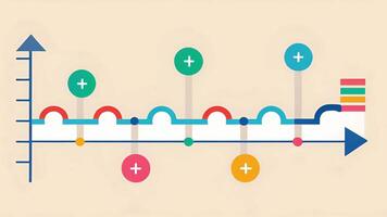 A timeline chart with arrows pointing up and down showing the importance of adaptability in a resilient financial plan. video