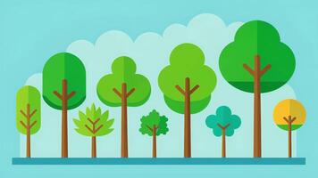 A group of trees of varying heights showcasing the diversity and potential for growth in a diversified investment portfolio. video