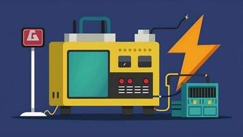 uma cópia de segurança gerador pronto para fornecem poder durante inesperado apagões. video