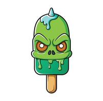 Monster Melting Ice Cream Zombies Melting Ice Cream vector