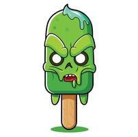 Monster Melting Ice Cream Zombies Melting Ice Cream vector