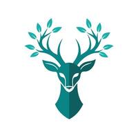 Deer Face Logo Colorful Deer Face Logo vector