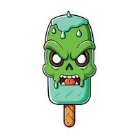 Monster Melting Ice Cream Zombies Melting Ice Cream vector