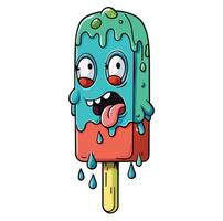 Monster Melting Ice Cream Zombies Melting Ice Cream vector