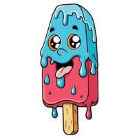 Monster Melting Ice Cream Zombies Melting Ice Cream vector