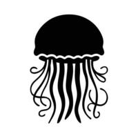 Cute Jellyfish Illustration on White background vector