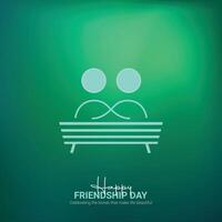 Happy Friendship Day creative ads design. friends pinky promise, love illustration poster, concept illustration. Important day on July 30 vector