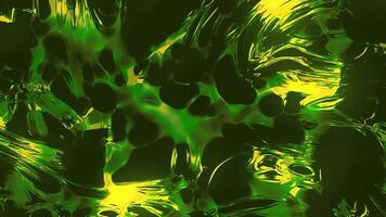 grön bakgrund. rörelse. en ljus bakgrund med nyanser av grön på som där är fläckar den där verka till spridning Allt över de antal fot och göra upp ritningar i 3d. video