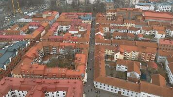 Aerial View of Haga, one of the oldest parts of Gothenburg, Historic atmosphere video
