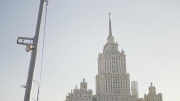 Moscow buildings. Action. Moscow's beautiful architecture in parks taken from different angles. video