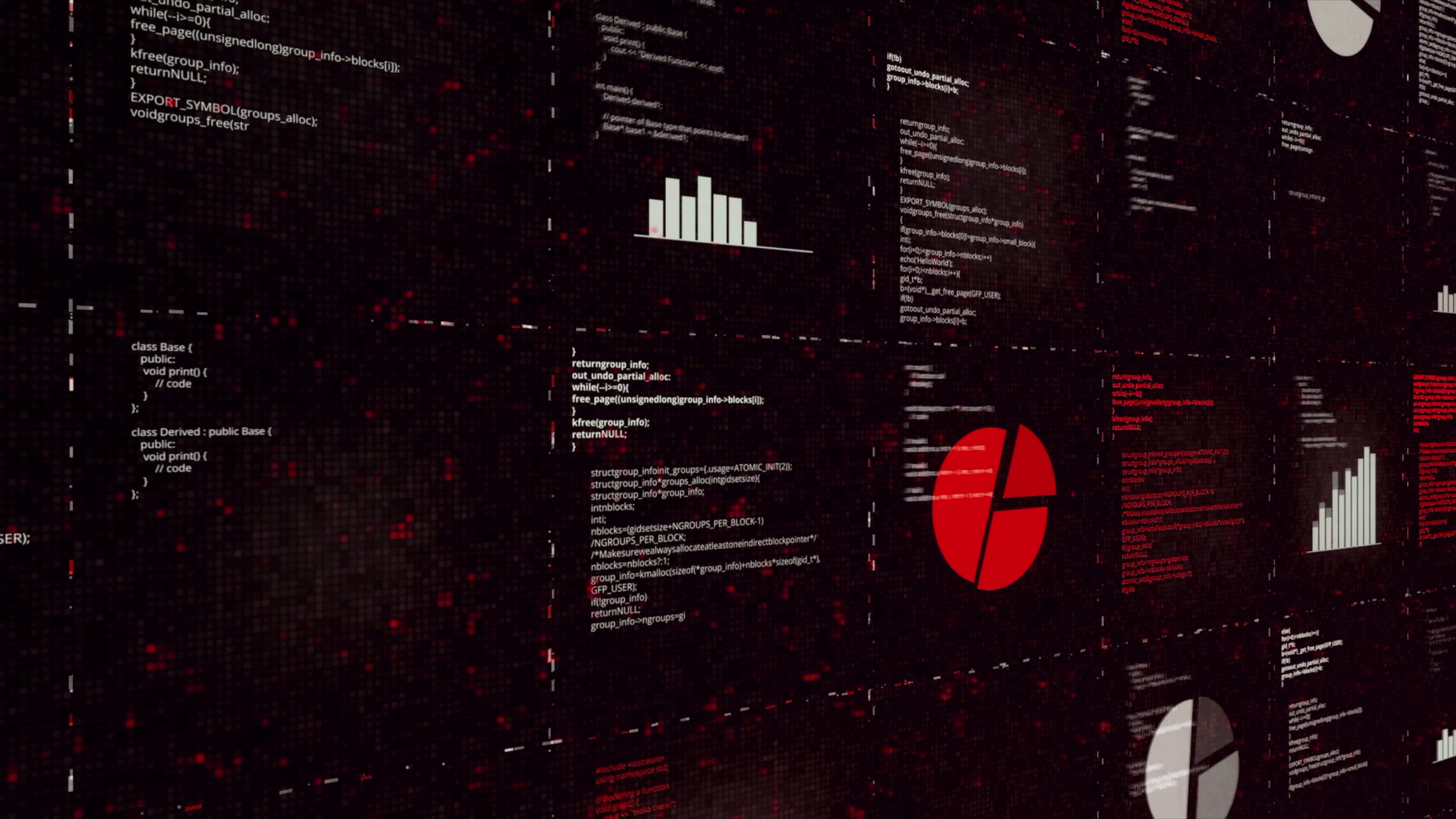 White and red programs.Animation. A problem solving program written on ...