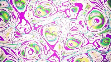 Neon blob.Design. Beautiful bright multicolored spots of purple and orange hue rotate and create different patterns on their background. video