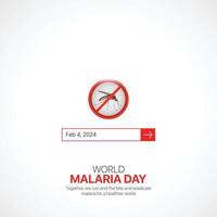 world malaria day. world malaria day creative ads design April 25. social media poster, , 3D illustration. vector