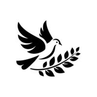 The dove logo design is elegant and luxurious. Dove logo design vector