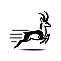 Antelope logo design vector