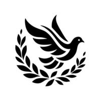 The dove logo design is elegant and luxurious. Dove logo design vector