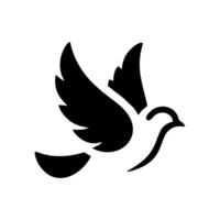 The dove logo design is elegant and luxurious. Dove logo design vector