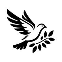 The dove logo design is elegant and luxurious. Dove logo design vector