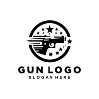firearms logo design vector