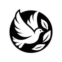 The dove logo design is elegant and luxurious. Dove logo design vector