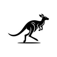 RUNNING KANGAROO LOGO. KANGAROO LOGO DESIGN TEMPLATE vector