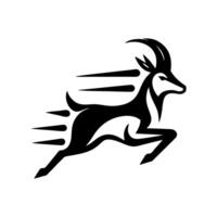 Antelope logo design vector