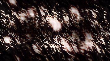 mosaico fondo, vistoso pixelado degradado animación, sin costura bucle. movimiento. Moviente bokeh manchas brillante y corriendo abajo. video