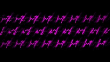 Abstract flow of energy shown by pixelated running zigzag lines, seamless loop. Motion. Electric impulses in curved lines with sharp angles. video