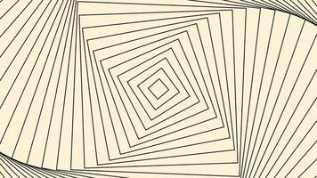 Abstract hypnotic optical illusion of rotating squares, seamless loop. Motion. Spinning rhombuses creating effect of a colorful vortex. video