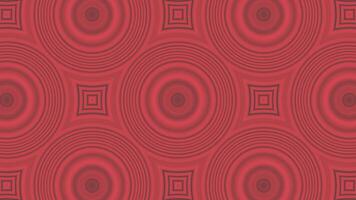 Kaleidoscopic pattern of a peach color with geometric transforming shapes. Design. Rows of figure silhouettes, monochrome. video